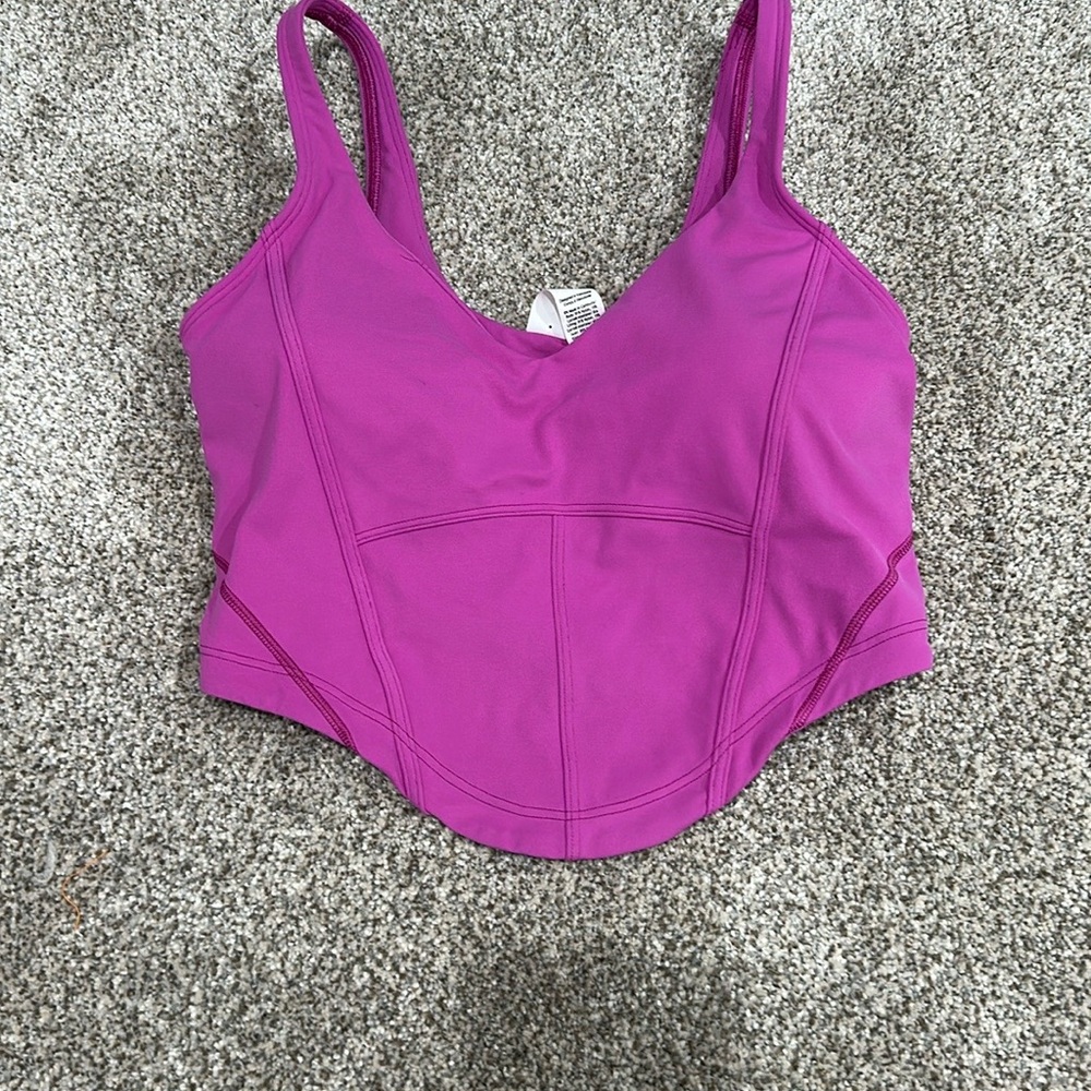 Lululemon Athletica Purple Bikini Top with Adjustable Straps